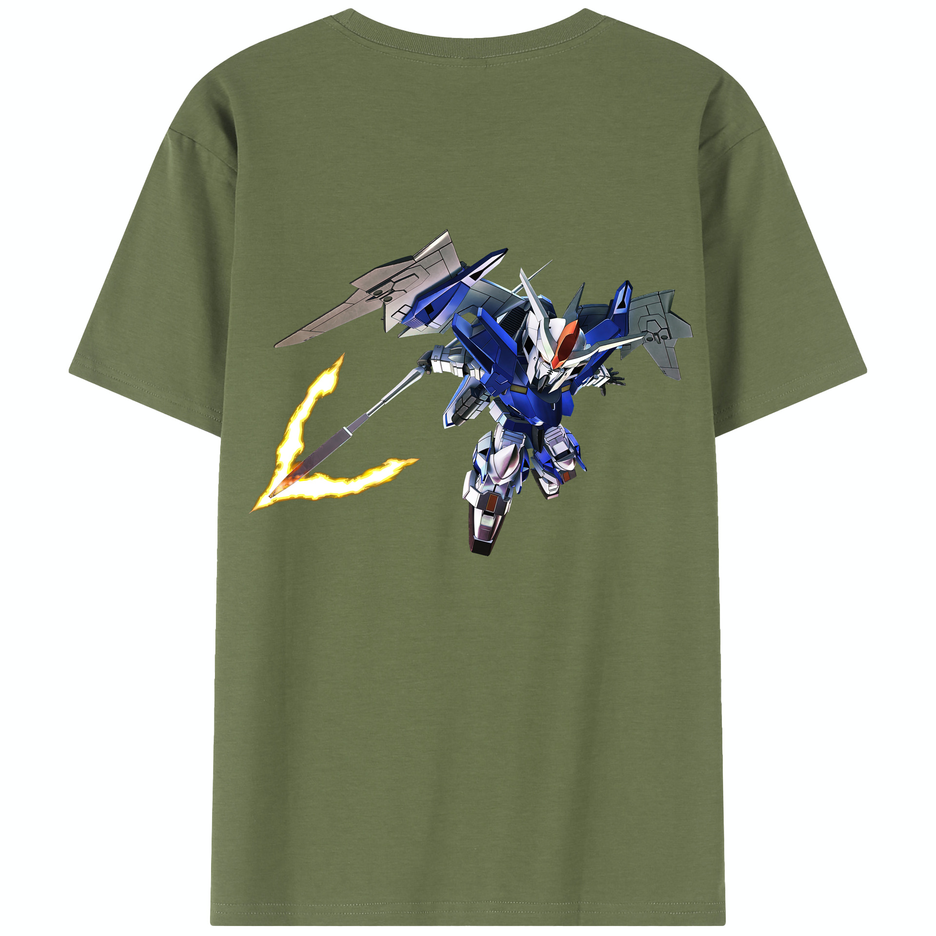 （画像用） 機動戦士ガンダム Mobile Suit Gundam 綿100％半袖Tシャツ（背面プリント）